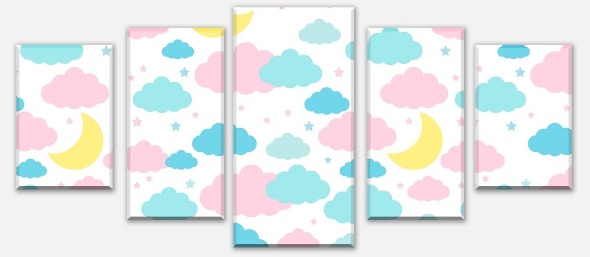 Leinwandbild Mehrteiler Pastellfarbene Nacht M0996 entdecken - Bild 1 Leinwandbild Mehrteiler Pastellfarbene Nacht M0996 entdecken - Bild 1