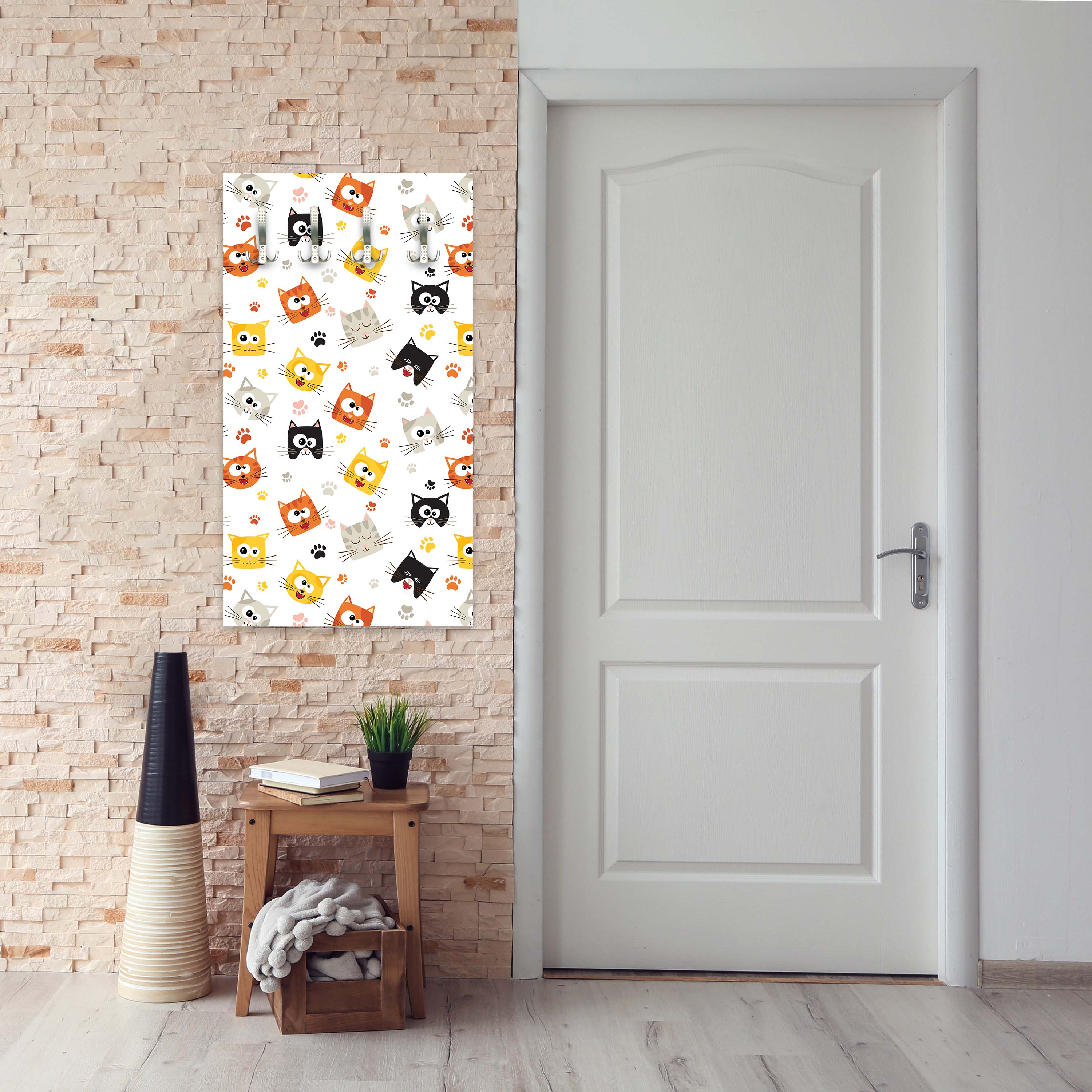 Garderobe Lustige Kätzchen M0997 entdecken - Bild 3 Garderobe Lustige Kätzchen M0997 entdecken - Bild 3