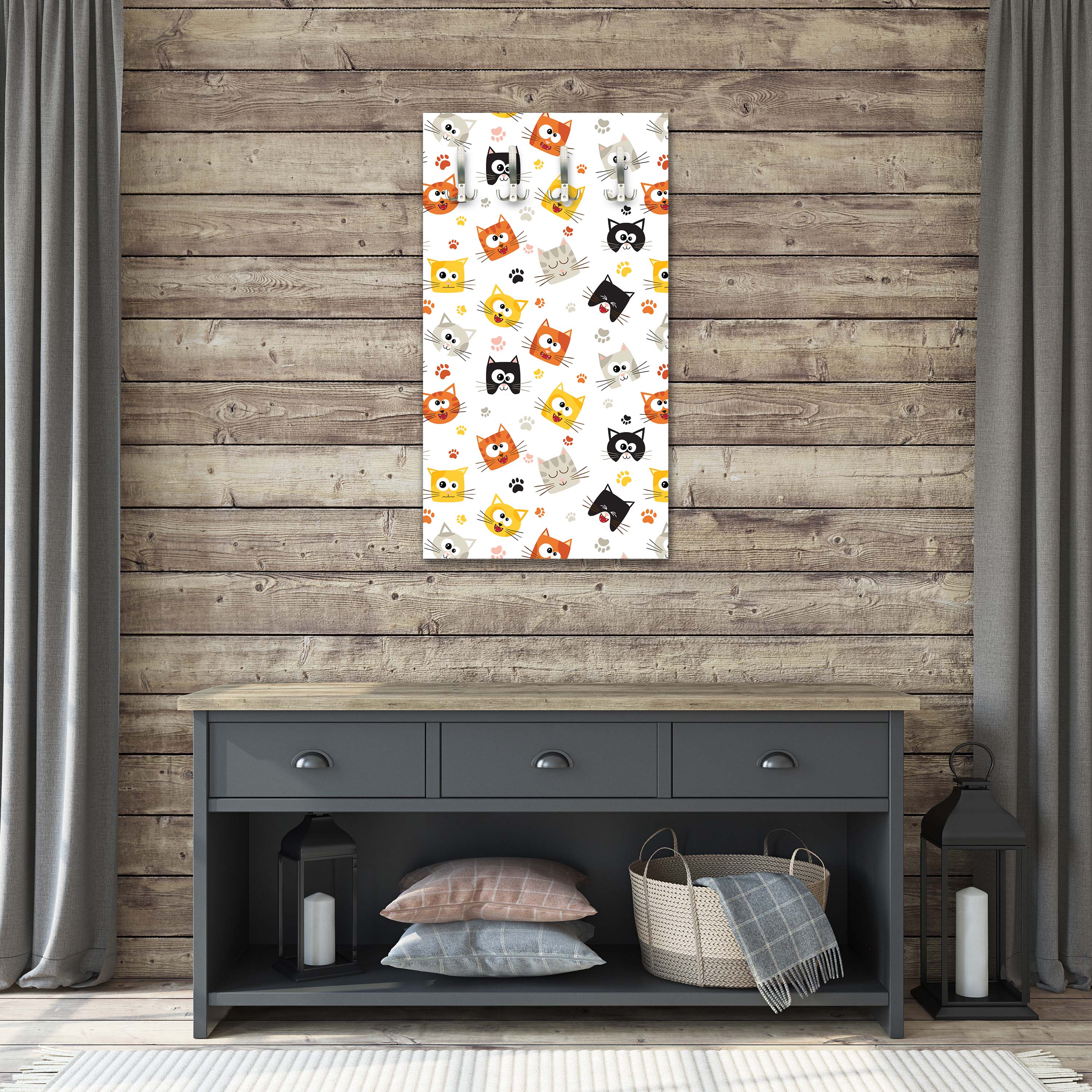 Garderobe Lustige Kätzchen M0997 entdecken - Bild 5 Garderobe Lustige Kätzchen M0997 entdecken - Bild 5