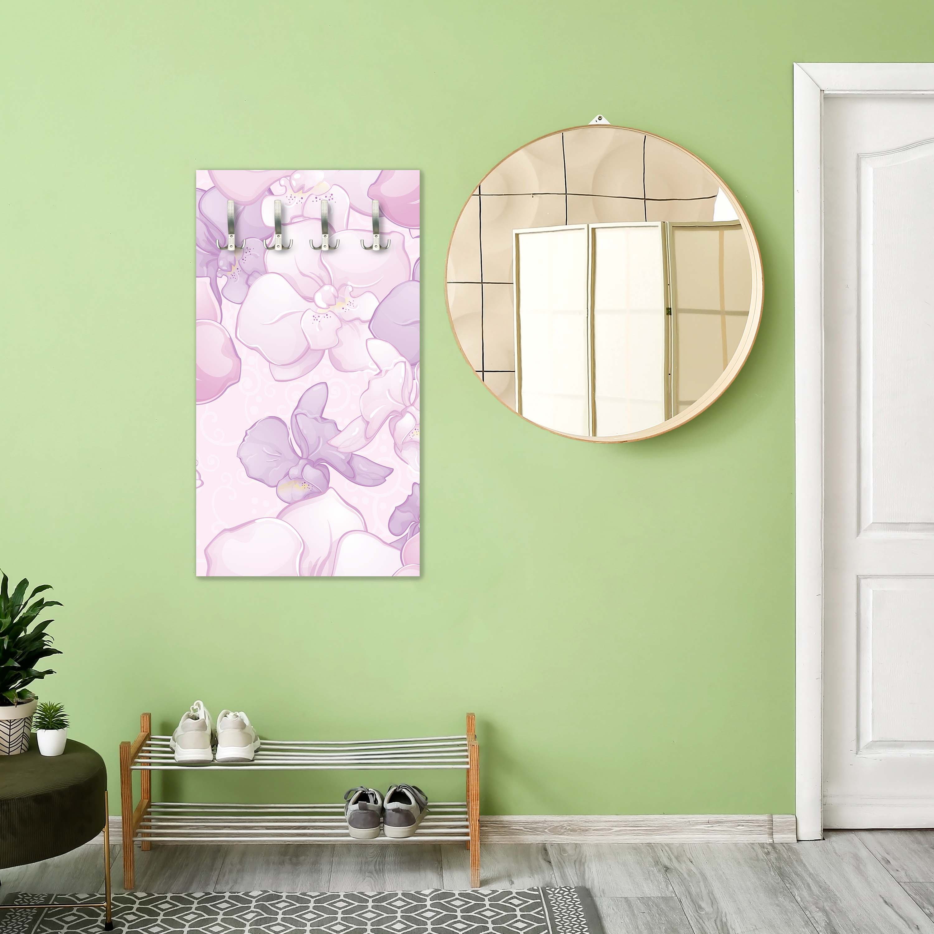 Garderobe Elegantes Blumenmotiv M0998 entdecken - Bild 3 Garderobe Elegantes Blumenmotiv M0998 entdecken - Bild 3