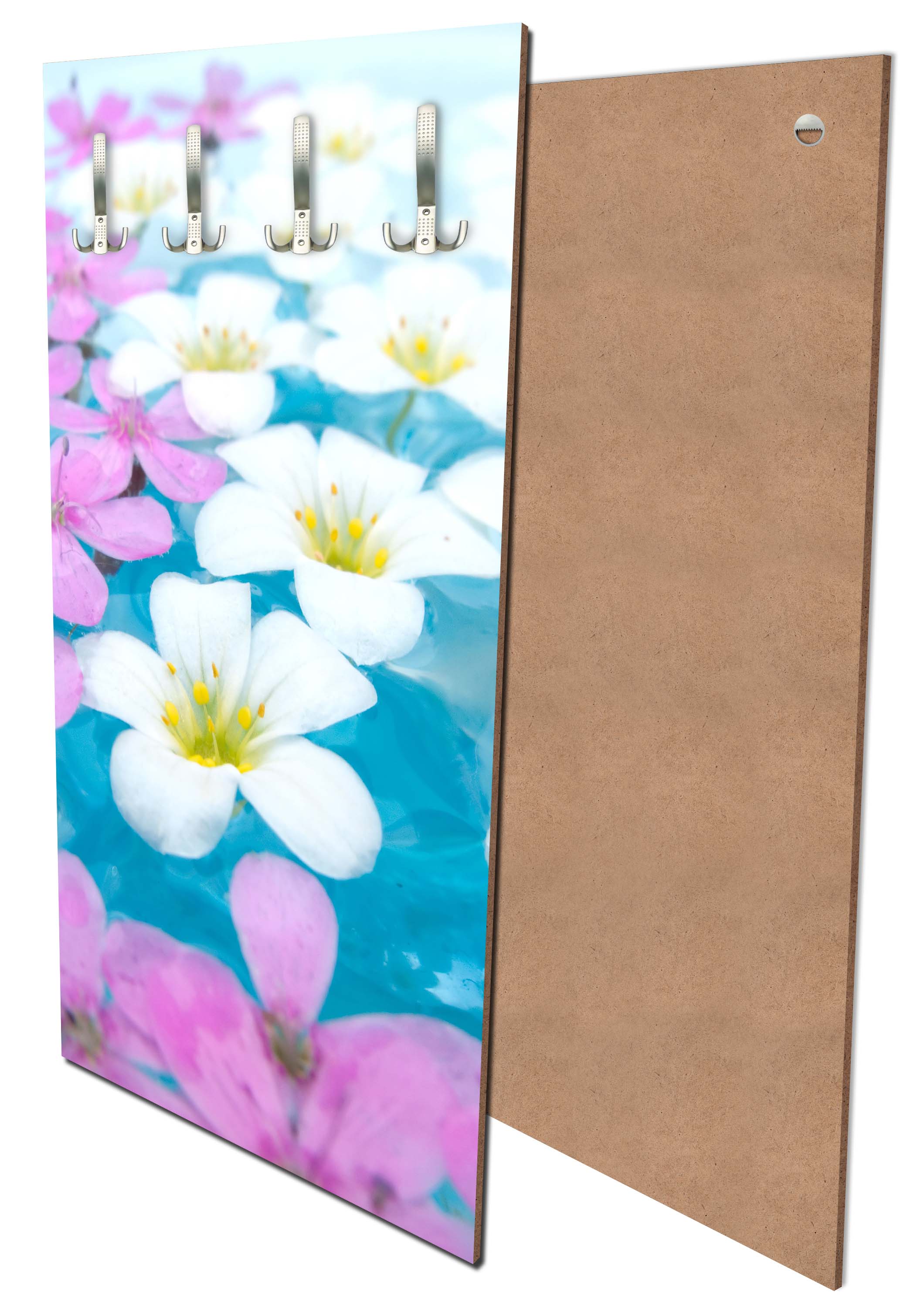 Garderobe Weiße und rosa Blumen M1001 entdecken - Bild 1 Garderobe Weiße und rosa Blumen M1001 entdecken - Bild 1