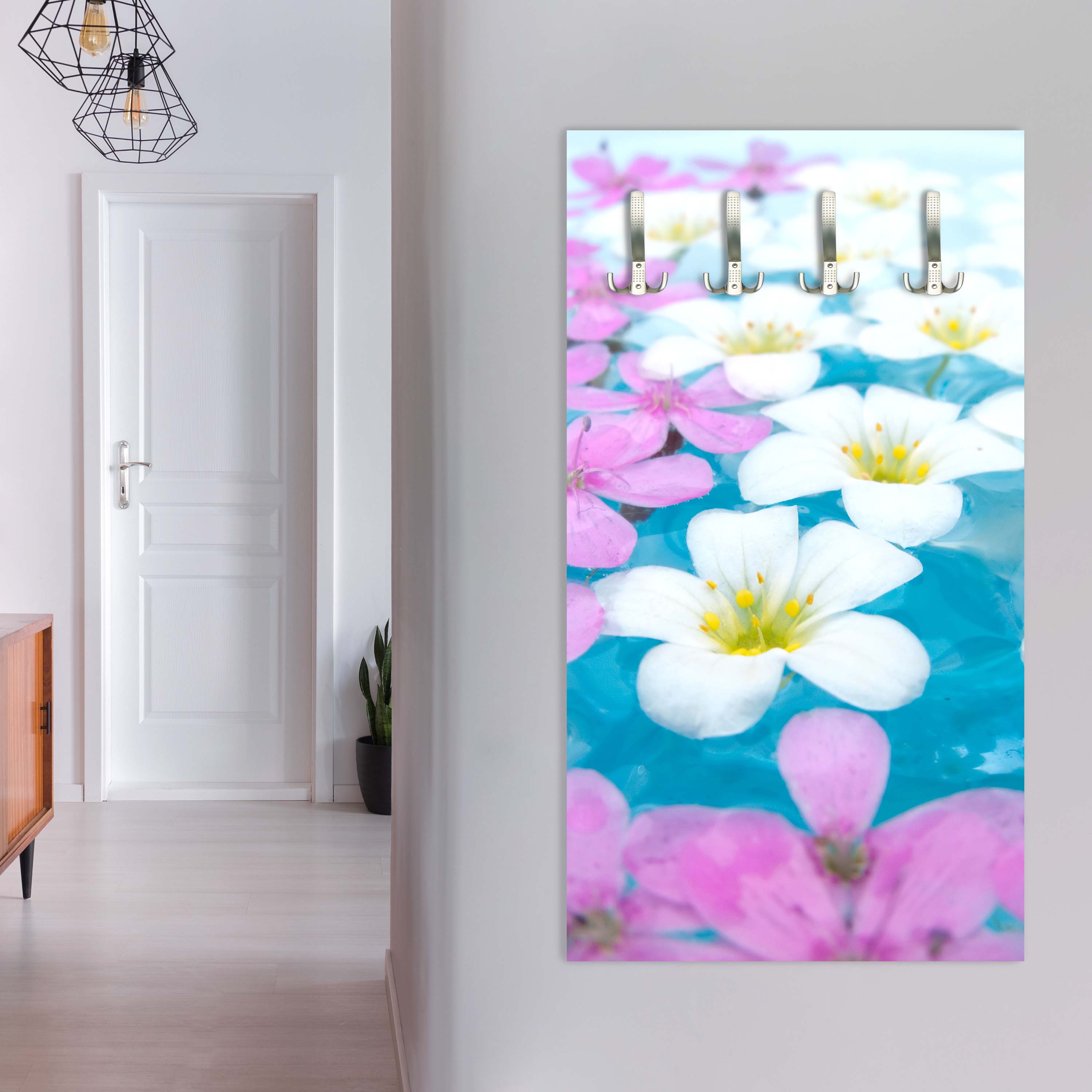 Garderobe Weiße und rosa Blumen M1001 entdecken - Bild 6 Garderobe Weiße und rosa Blumen M1001 entdecken - Bild 6