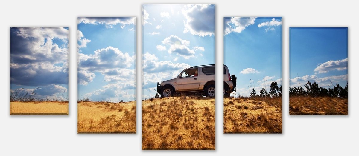 Leinwandbild Mehrteiler Jeep Fahrt M1002 entdecken - Bild 1 Leinwandbild Mehrteiler Jeep Fahrt M1002 entdecken - Bild 1