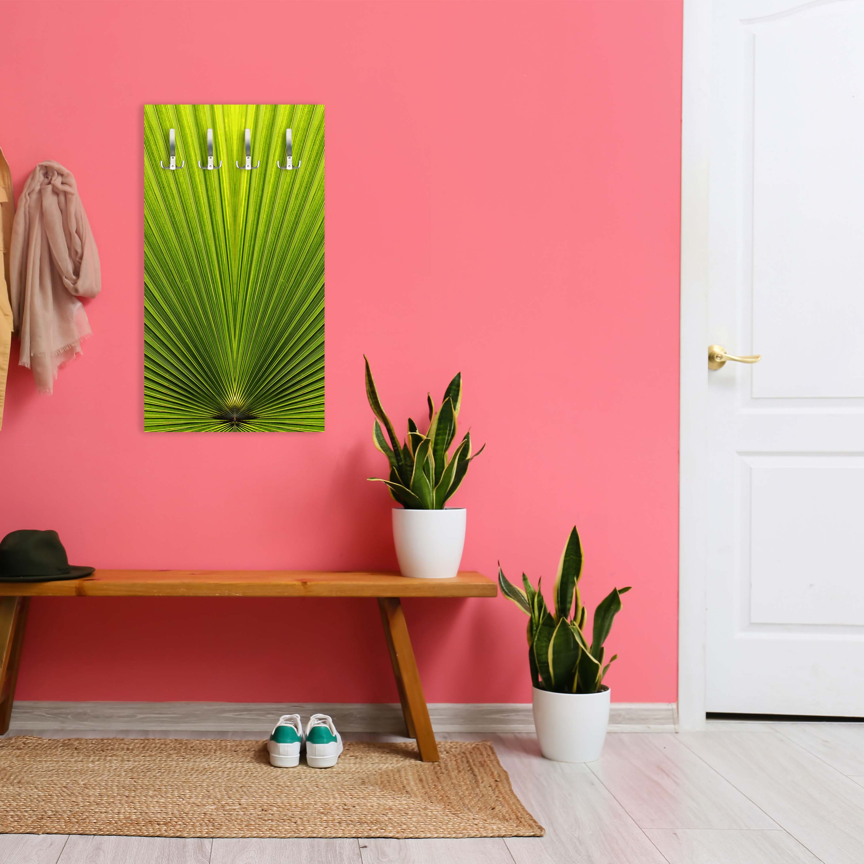 Garderobe Palmblatt Nahaufnahme M1003 entdecken - Bild 5 Garderobe Palmblatt Nahaufnahme M1003 entdecken - Bild 5