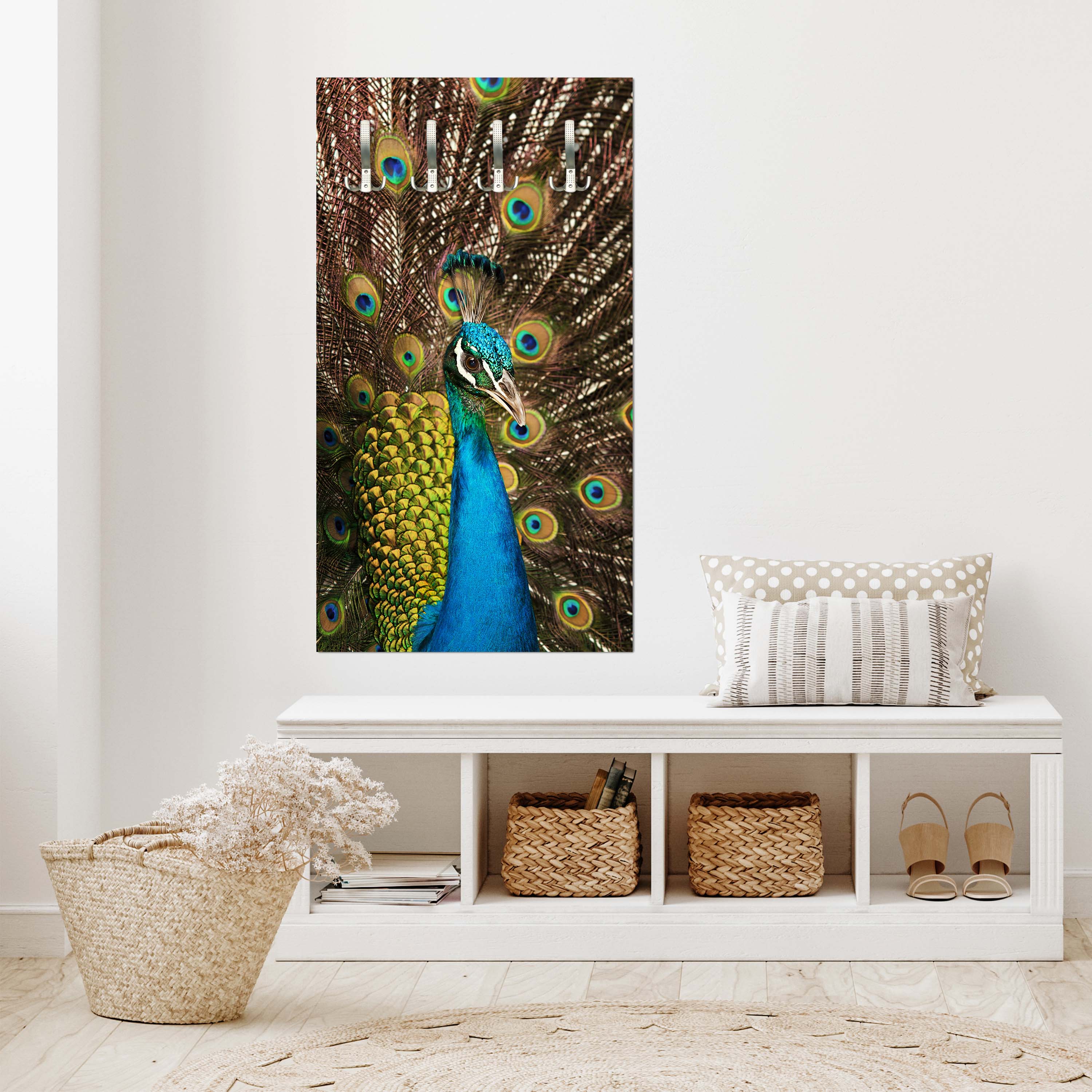 Garderobe schöner Pfau M1005 entdecken - Bild 2 Garderobe schöner Pfau M1005 entdecken - Bild 2