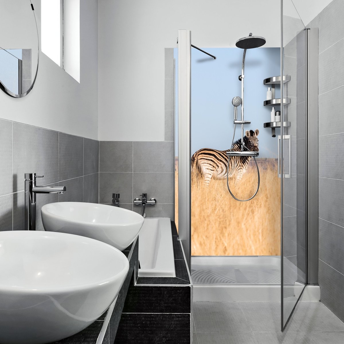 Duschwand Manada de cebras M1007 entdecken - Bild 1 Duschwand Manada de cebras M1007 entdecken - Bild 1