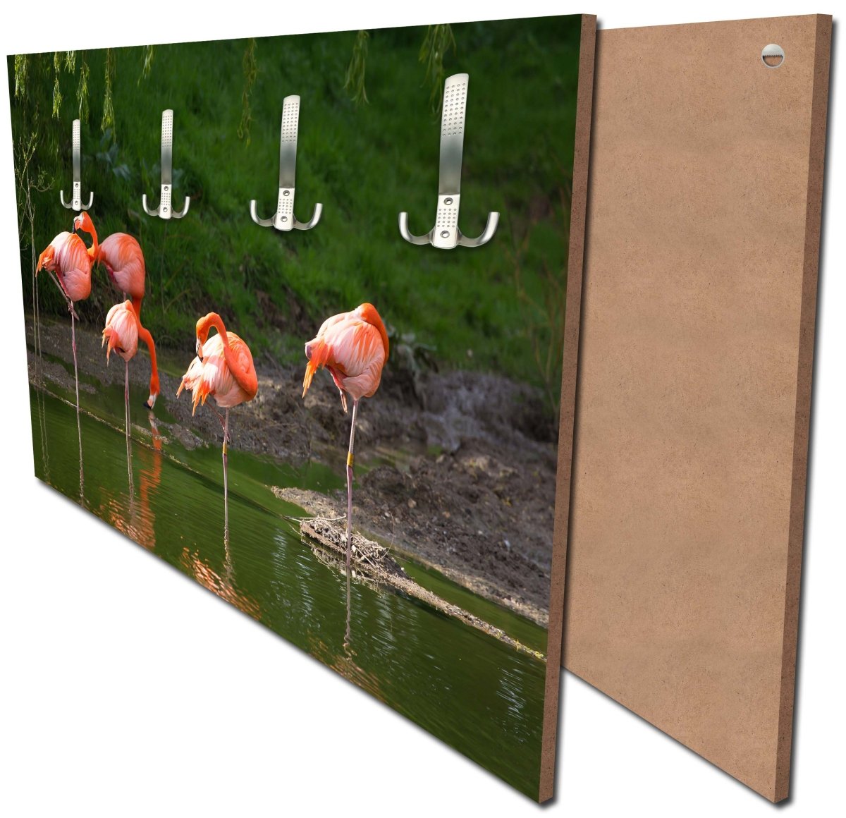 Garderobe Flamingos in einem Pool M1009 Garderobe Flamingos in einem Pool M1009