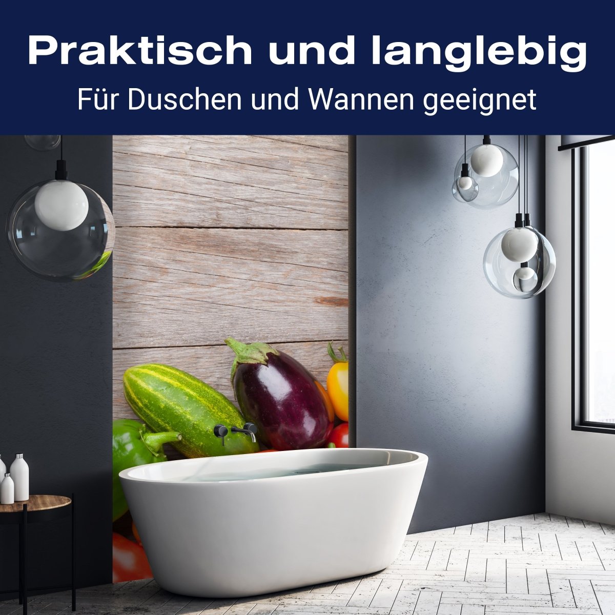 Duschwand Frisches Gartengemüse M1011 entdecken - Bild 3 Duschwand Frisches Gartengemüse M1011 entdecken - Bild 3