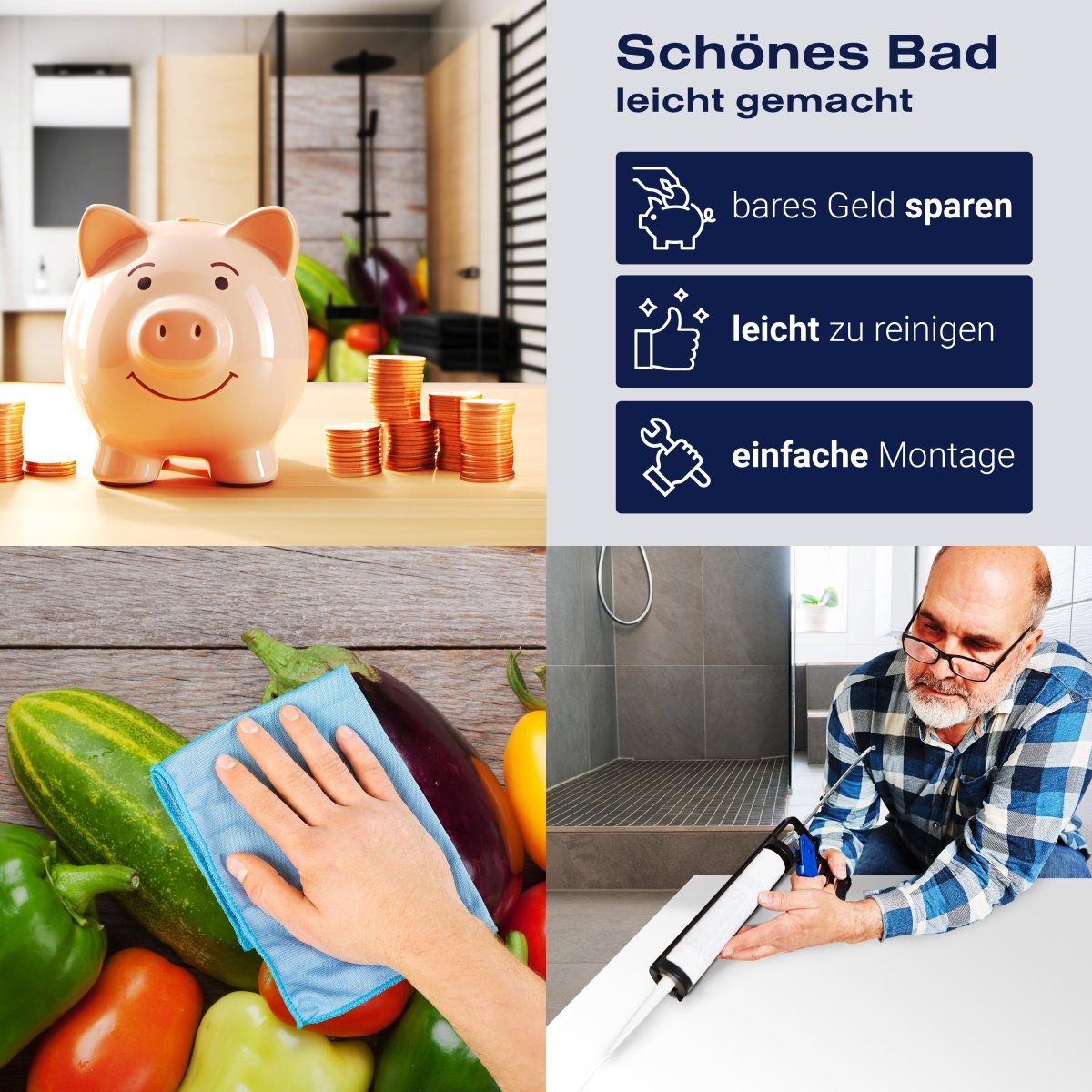 Duschwand Frisches Gartengemüse M1011 entdecken - Bild 7 Duschwand Frisches Gartengemüse M1011 entdecken - Bild 7