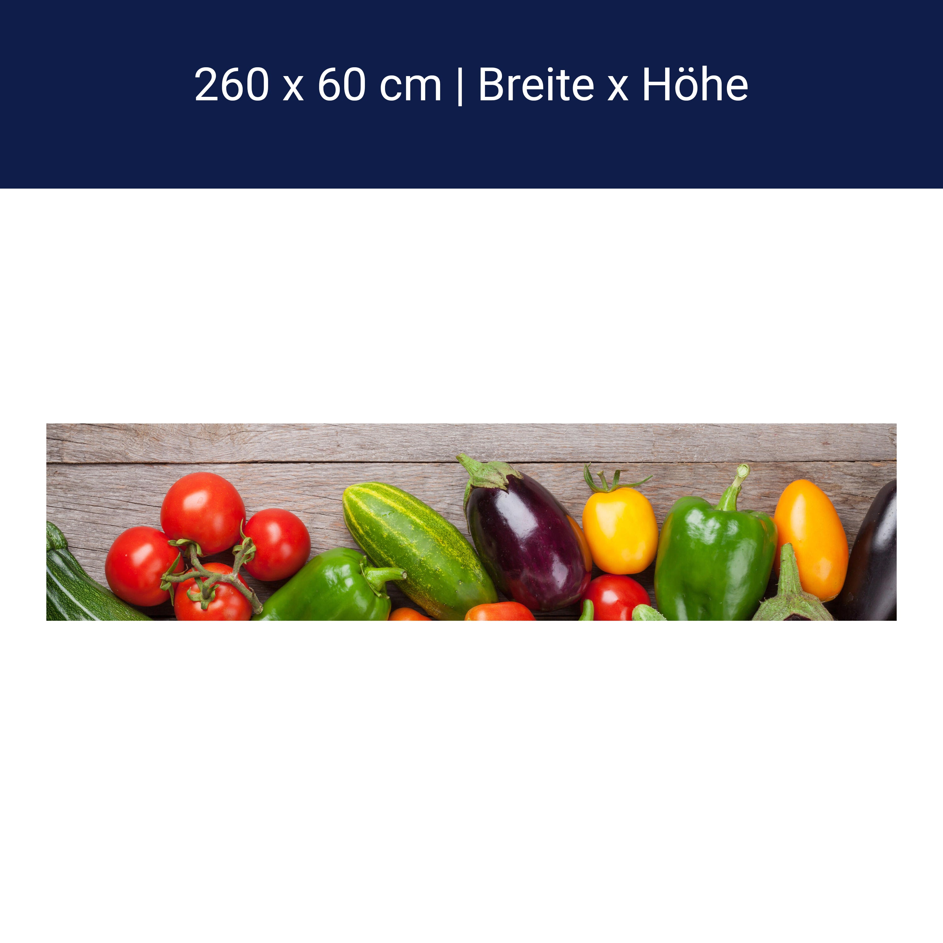 Küchenrückwand Frisches Gartengemüse M1011 Küchenrückwand Frisches Gartengemüse M1011