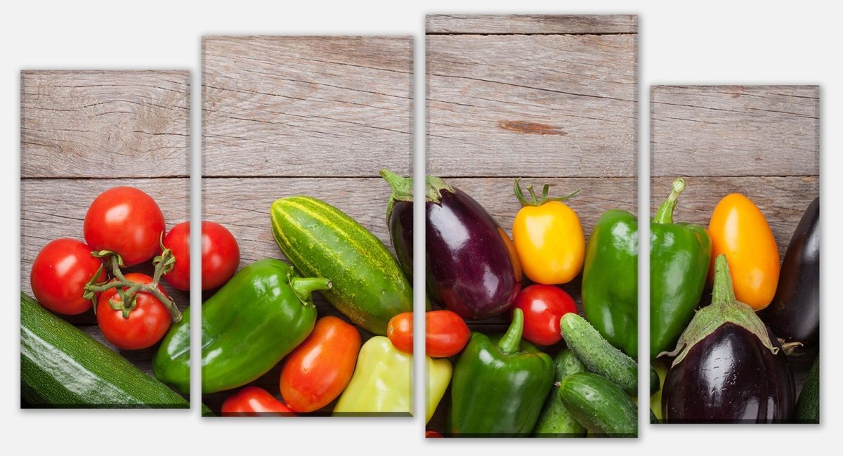 Leinwandbild Mehrteiler Frisches Gartengemüse M1011 Leinwandbild Mehrteiler Frisches Gartengemüse M1011