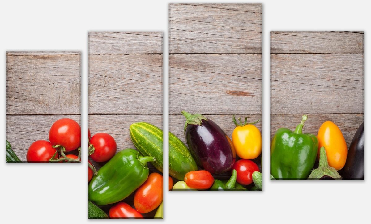 Leinwandbild Mehrteiler Frisches Gartengemüse M1011 Leinwandbild Mehrteiler Frisches Gartengemüse M1011