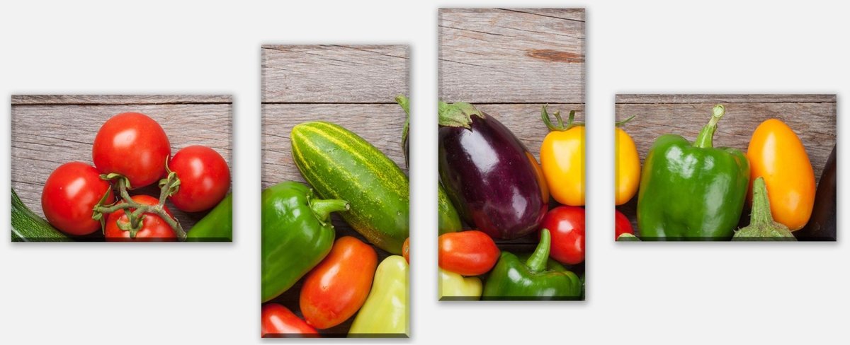 Leinwandbild Mehrteiler Frisches Gartengemüse M1011 Leinwandbild Mehrteiler Frisches Gartengemüse M1011