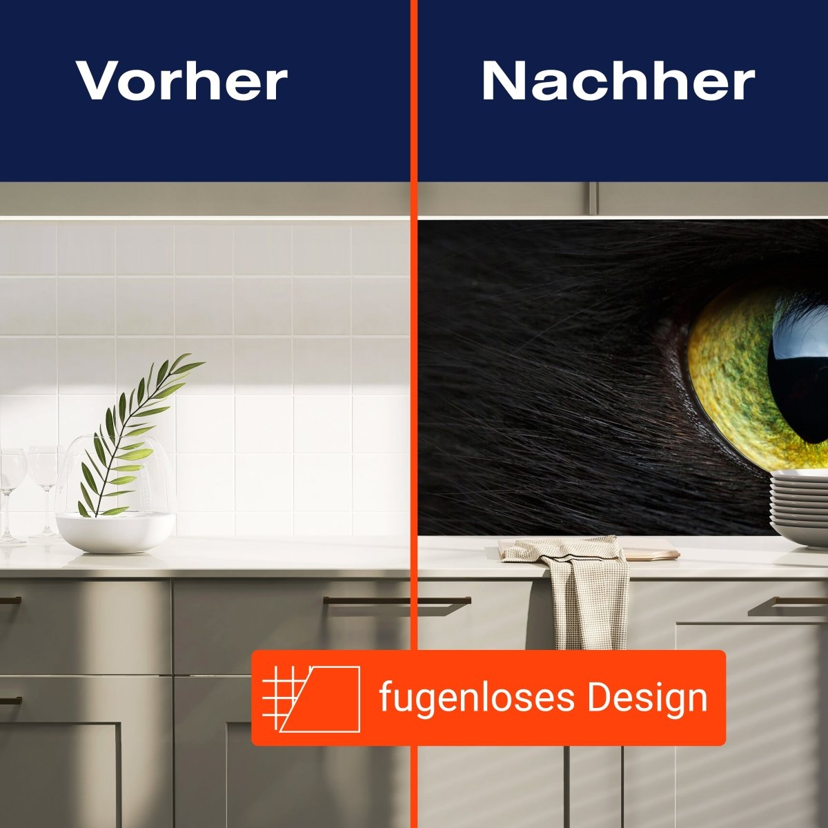 Küchenrückwand Nahaufnahme der schwarzen Katze M1013 entdecken - Bild 9 Küchenrückwand Nahaufnahme der schwarzen Katze M1013 entdecken - Bild 9