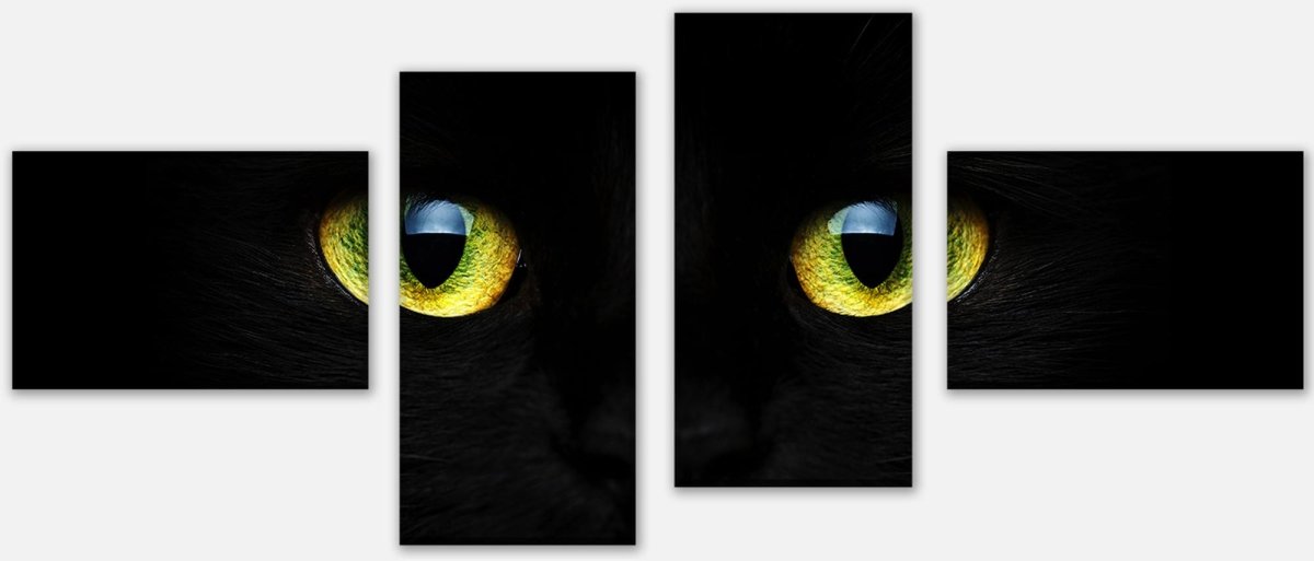 Leinwandbild Mehrteiler Mysteriöse Katzenaugen M1015 Leinwandbild Mehrteiler Mysteriöse Katzenaugen M1015