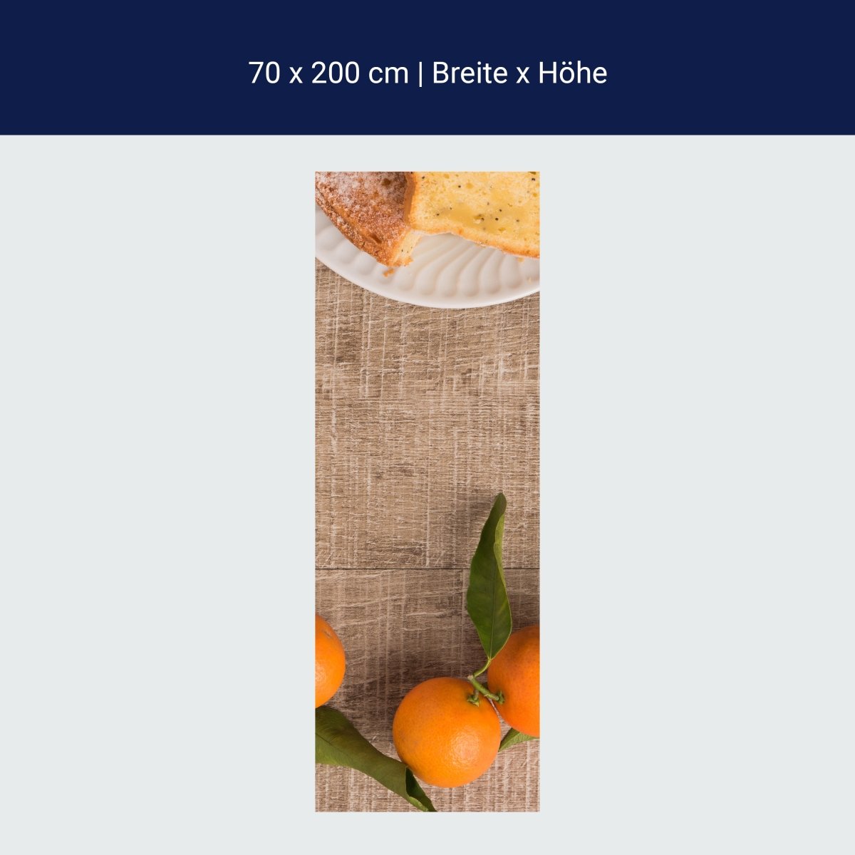 Duschwand Frische Clementinen und Kuchen M1018 Duschwand Frische Clementinen und Kuchen M1018