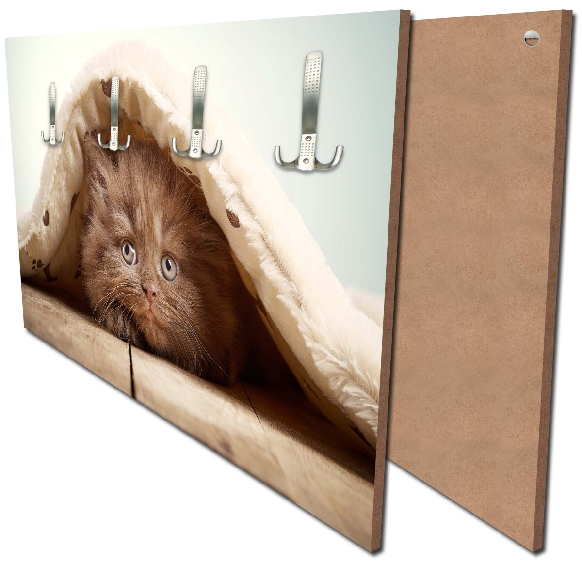 Garderobe Braunes britisches langhaariges Kätzchen M1023 Garderobe Braunes britisches langhaariges Kätzchen M1023