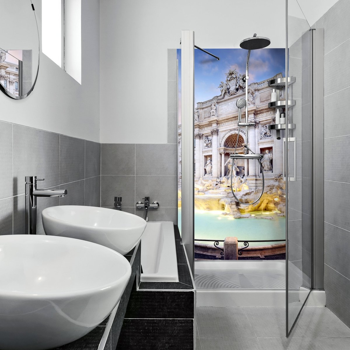 Duschwand Trevi-Brunnen, Rom M1024 entdecken - Bild 1 Duschwand Trevi-Brunnen, Rom M1024 entdecken - Bild 1