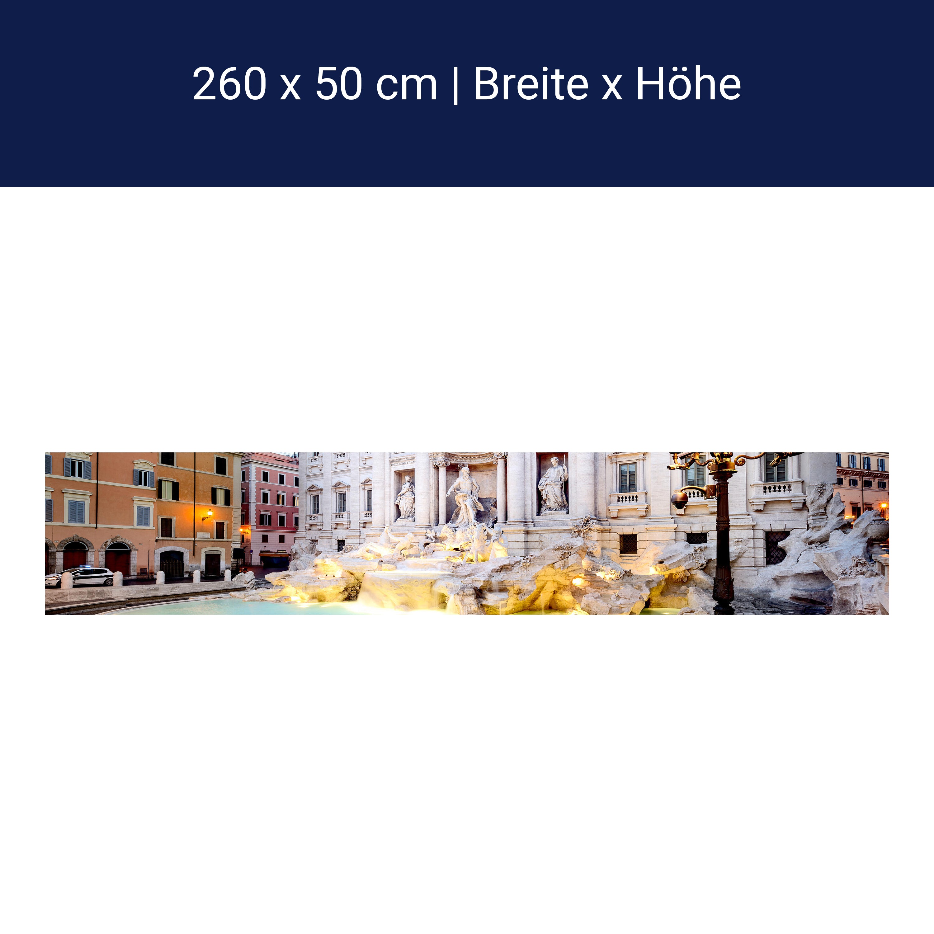 Küchenrückwand Trevi-Brunnen, Rom M1024 Küchenrückwand Trevi-Brunnen, Rom M1024