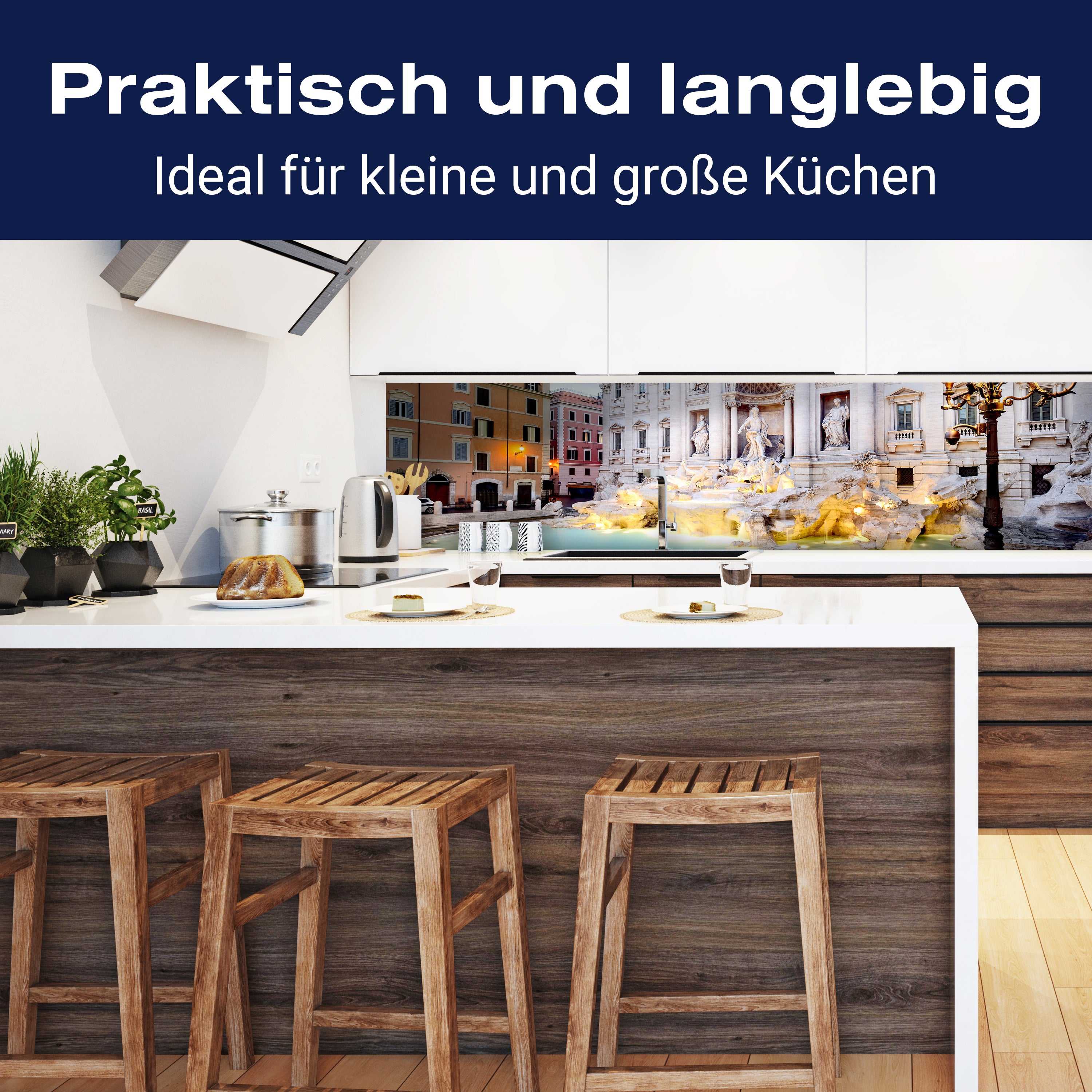 Küchenrückwand Trevi-Brunnen, Rom M1024 entdecken - Bild 3 Küchenrückwand Trevi-Brunnen, Rom M1024 entdecken - Bild 3