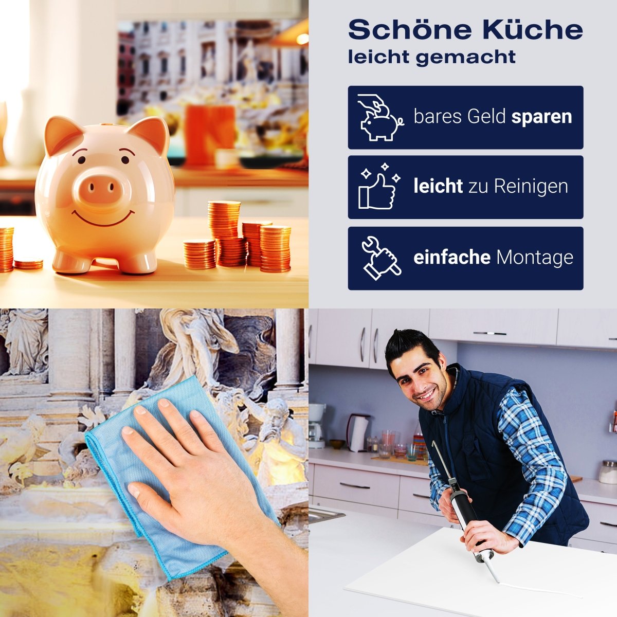 Küchenrückwand Trevi-Brunnen, Rom M1024 entdecken - Bild 7 Küchenrückwand Trevi-Brunnen, Rom M1024 entdecken - Bild 7