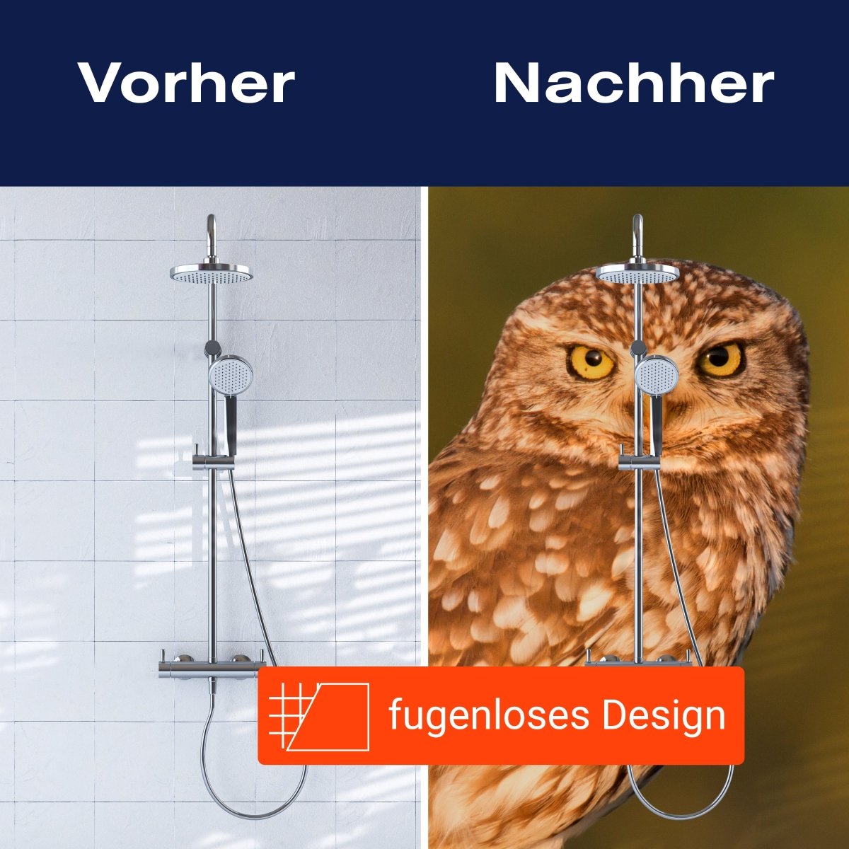 Duschwand Kleine Eule, Baumstamm M1026 entdecken - Bild 9 Duschwand Kleine Eule, Baumstamm M1026 entdecken - Bild 9