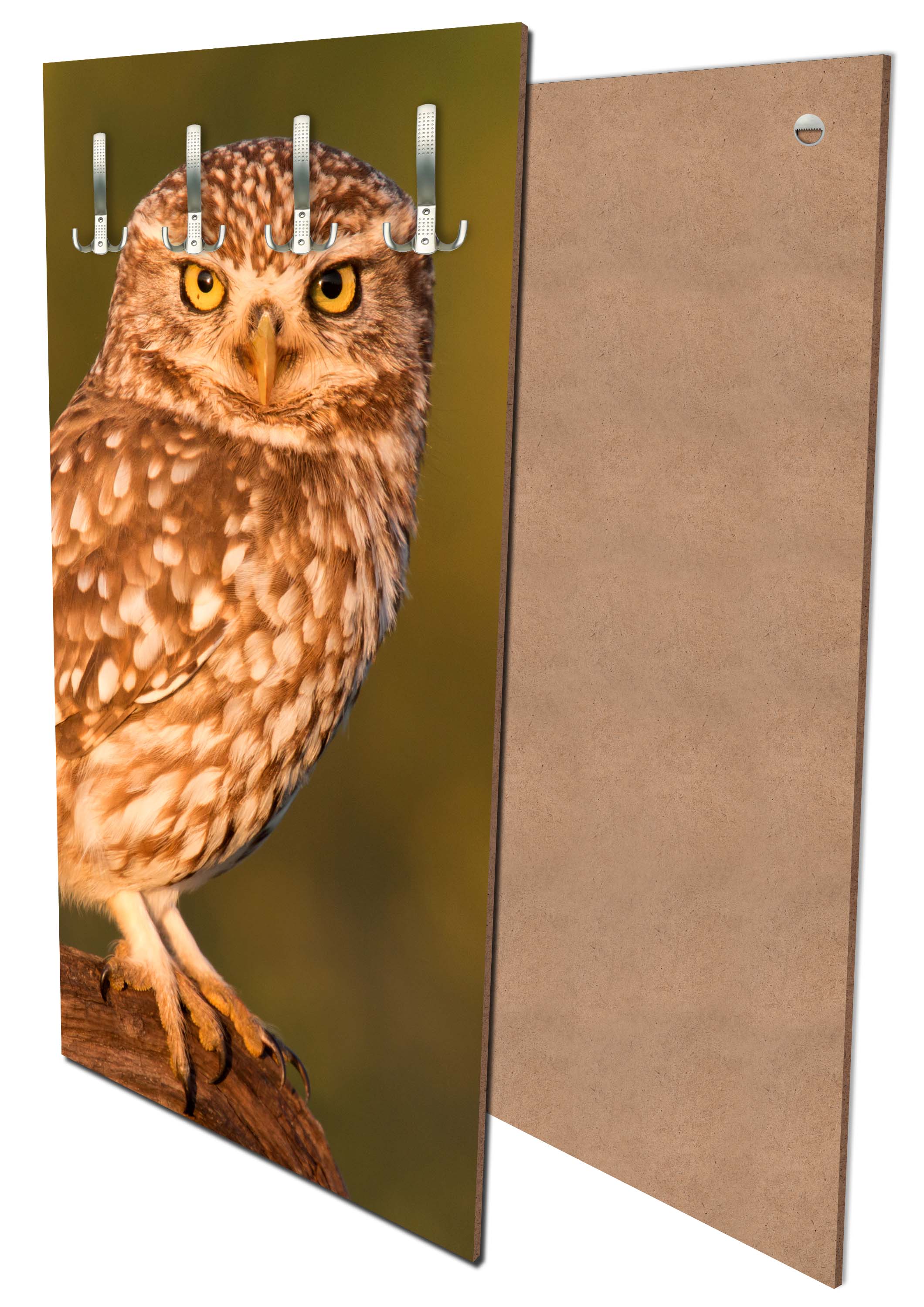 Garderobe Kleine Eule auf einem Baumstamm M1026 entdecken - Bild 1 Garderobe Kleine Eule auf einem Baumstamm M1026 entdecken - Bild 1