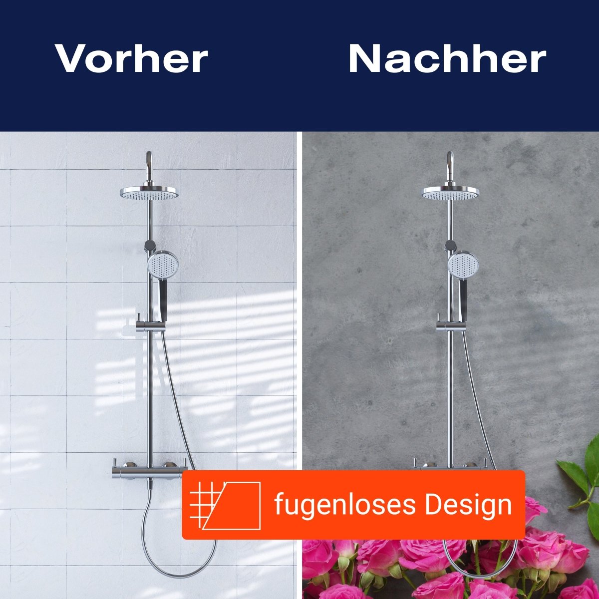 Duschwand Rosa Rosen, Stein M1033 entdecken - Bild 9 Duschwand Rosa Rosen, Stein M1033 entdecken - Bild 9