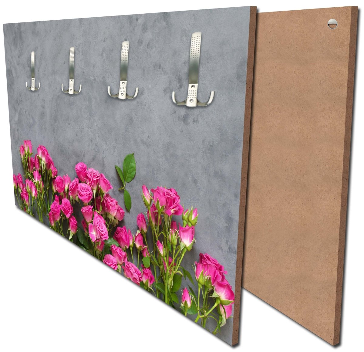 Garderobe Rosa Rosen auf dunkelgrauem Hintergrund M1033 Garderobe Rosa Rosen auf dunkelgrauem Hintergrund M1033