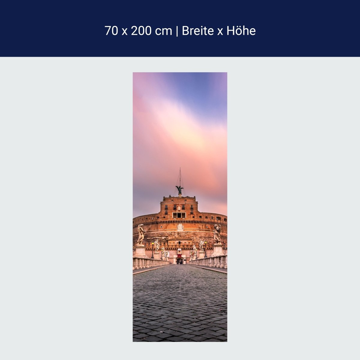 Duschwand Sant Angelo Brücke und Schloss, Rom M1035 Duschwand Sant Angelo Brücke und Schloss, Rom M1035