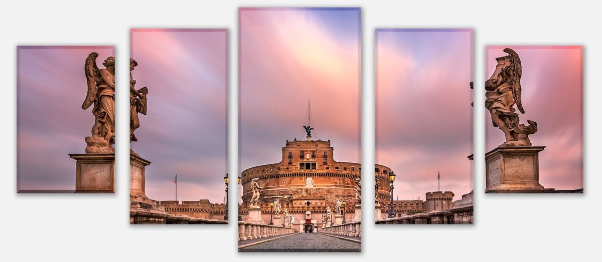 Leinwandbild Mehrteiler Sant Angelo Brücke und Schloss, Rom M1035 entdecken - Bild 1 Leinwandbild Mehrteiler Sant Angelo Brücke und Schloss, Rom M1035 entdecken - Bild 1