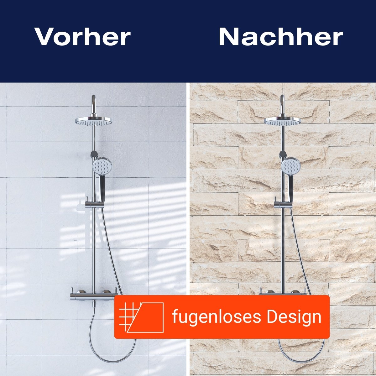 Duschwand Graue Farbe Steinmauer M1037 entdecken - Bild 9 Duschwand Graue Farbe Steinmauer M1037 entdecken - Bild 9