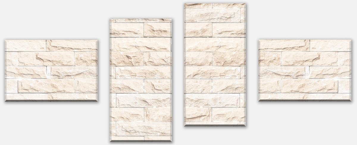 Leinwandbild Mehrteiler Graue Farbe Steinmauer M1037 Leinwandbild Mehrteiler Graue Farbe Steinmauer M1037