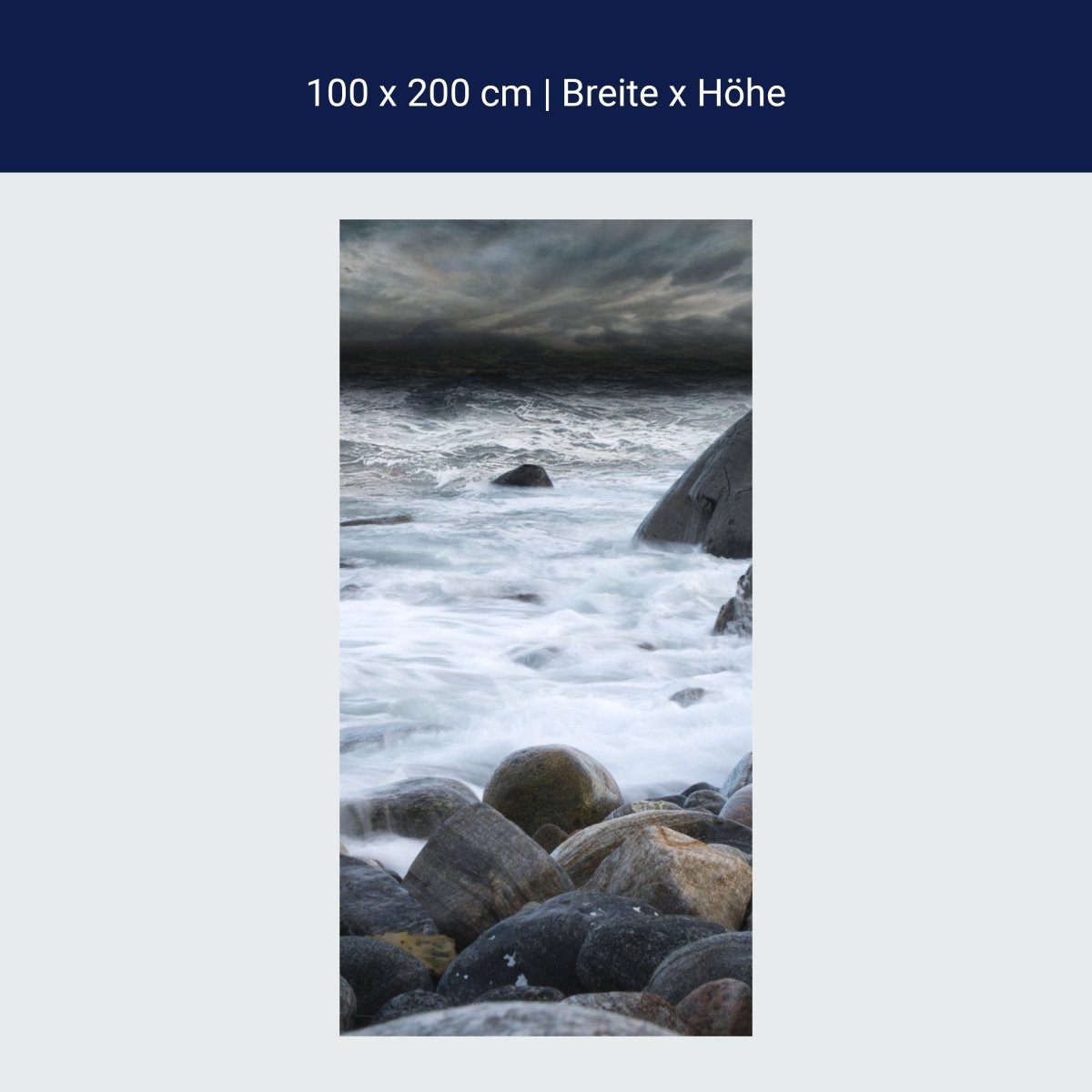 Duschwand Stürmisches Wetter in Alnes M1042 Duschwand Stürmisches Wetter in Alnes M1042