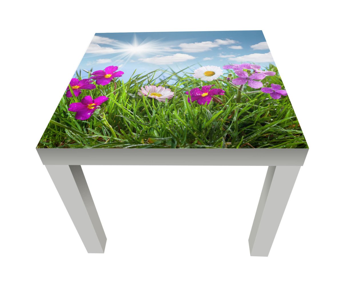 Beistelltisch Blühende Wiese unter blauem Himmel M1044 entdecken - Bild 1 Beistelltisch Blühende Wiese unter blauem Himmel M1044 entdecken - Bild 1