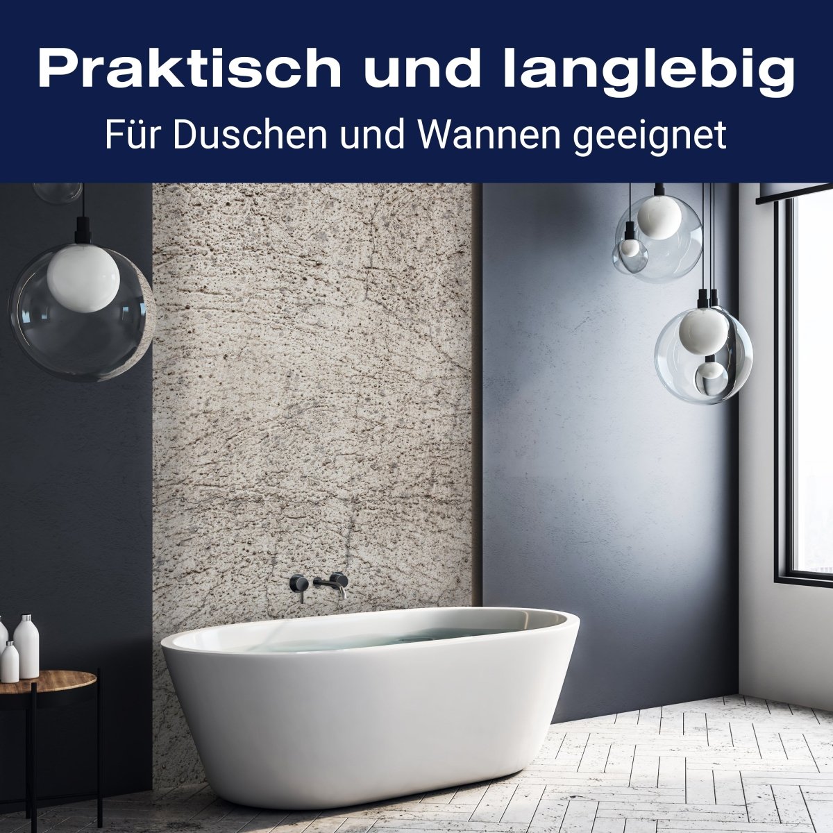 Duschwand Dunkelgrauer Stein M1050 entdecken - Bild 3 Duschwand Dunkelgrauer Stein M1050 entdecken - Bild 3