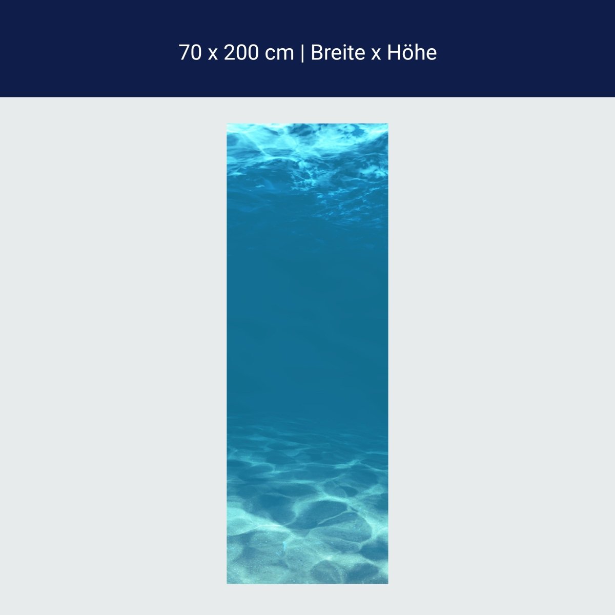 Duschwand Hellblau unter Wasser M1053 Duschwand Hellblau unter Wasser M1053