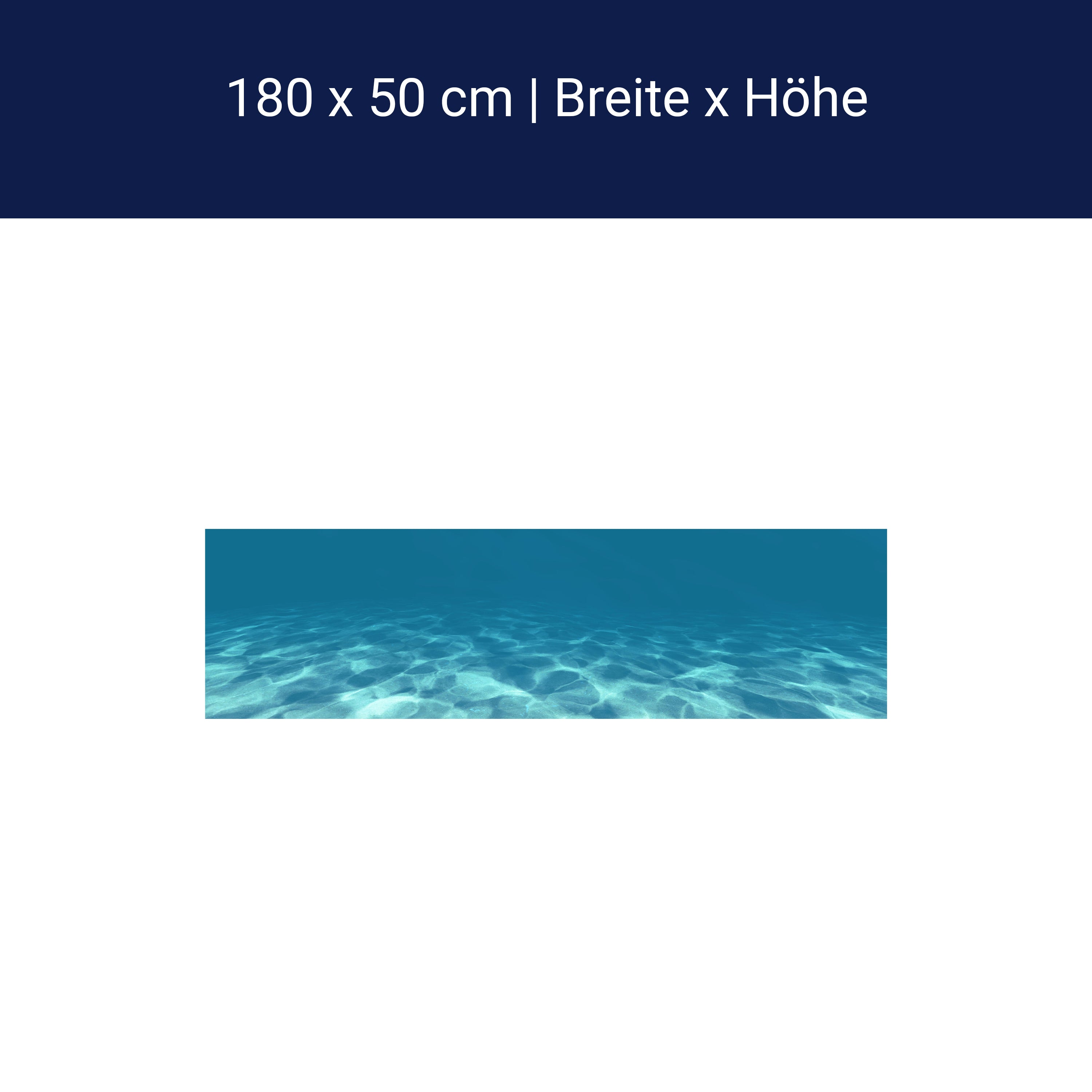 Küchenrückwand Hellblau unter Wasser M1053 Küchenrückwand Hellblau unter Wasser M1053