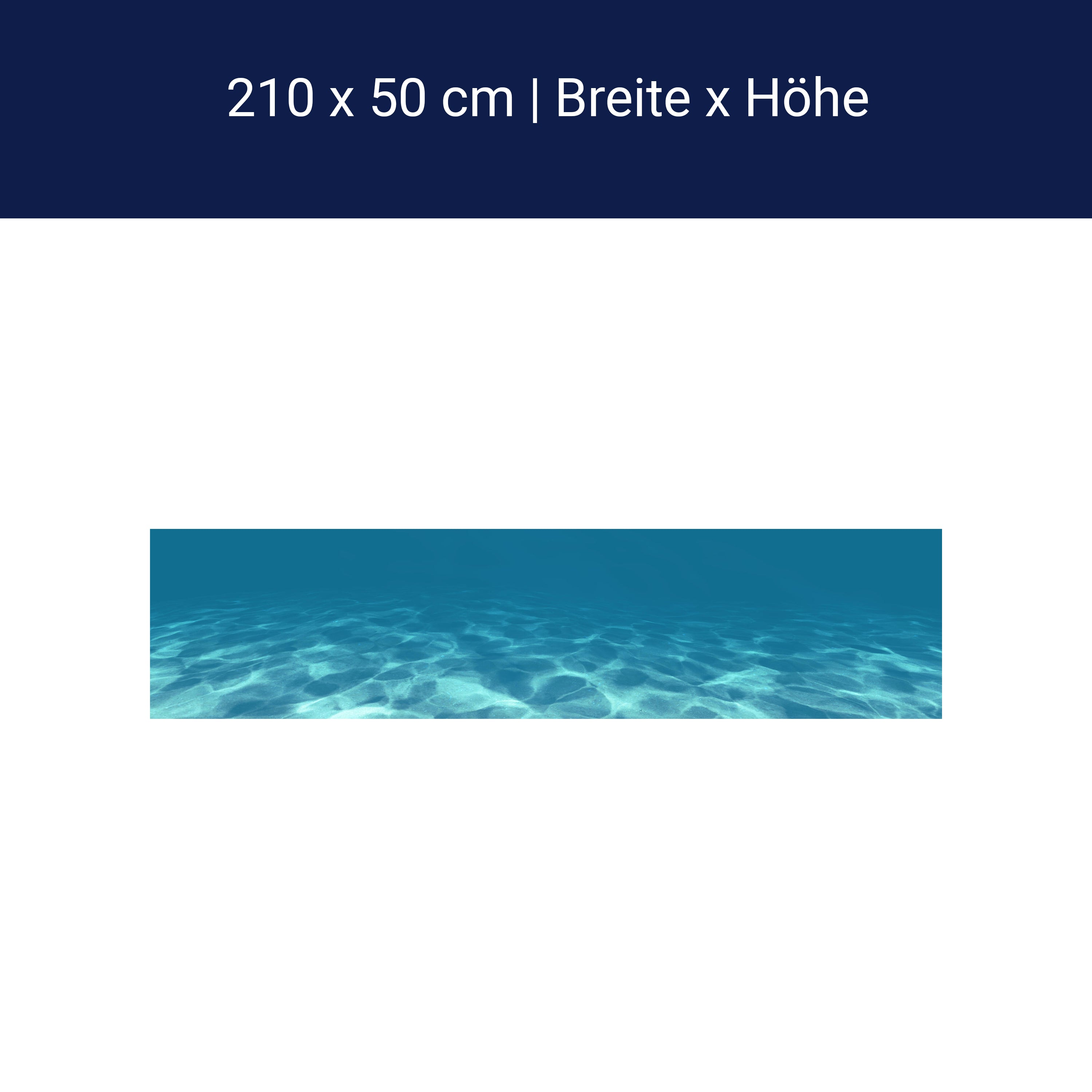 Küchenrückwand Hellblau unter Wasser M1053 Küchenrückwand Hellblau unter Wasser M1053