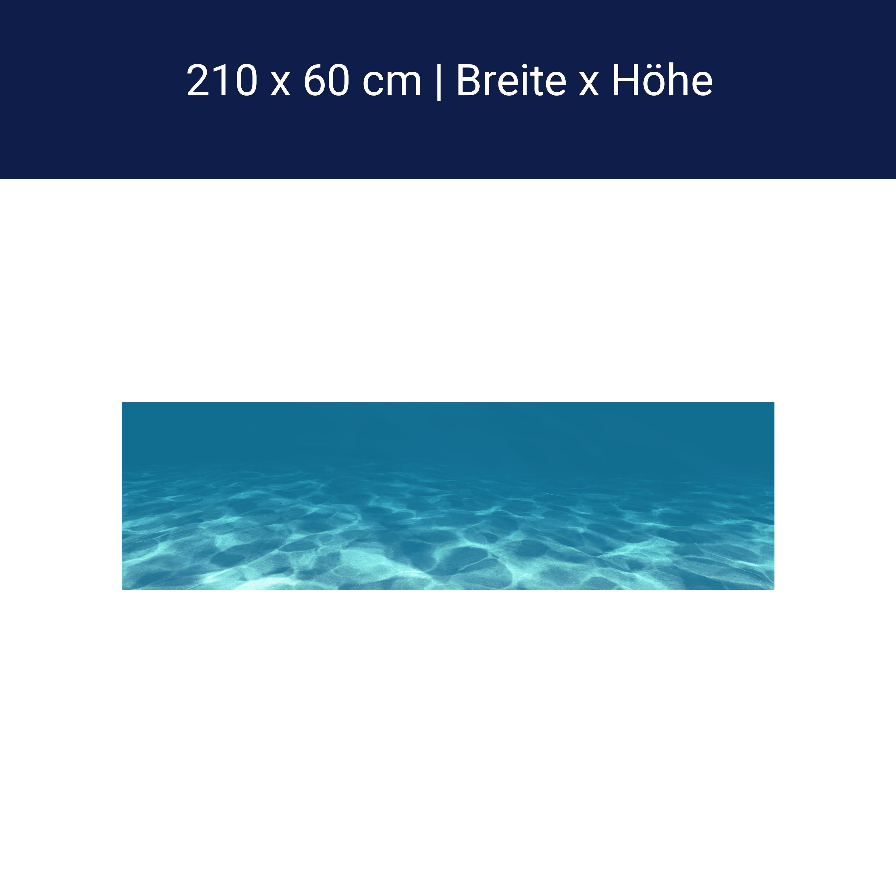 Küchenrückwand Hellblau unter Wasser M1053 Küchenrückwand Hellblau unter Wasser M1053