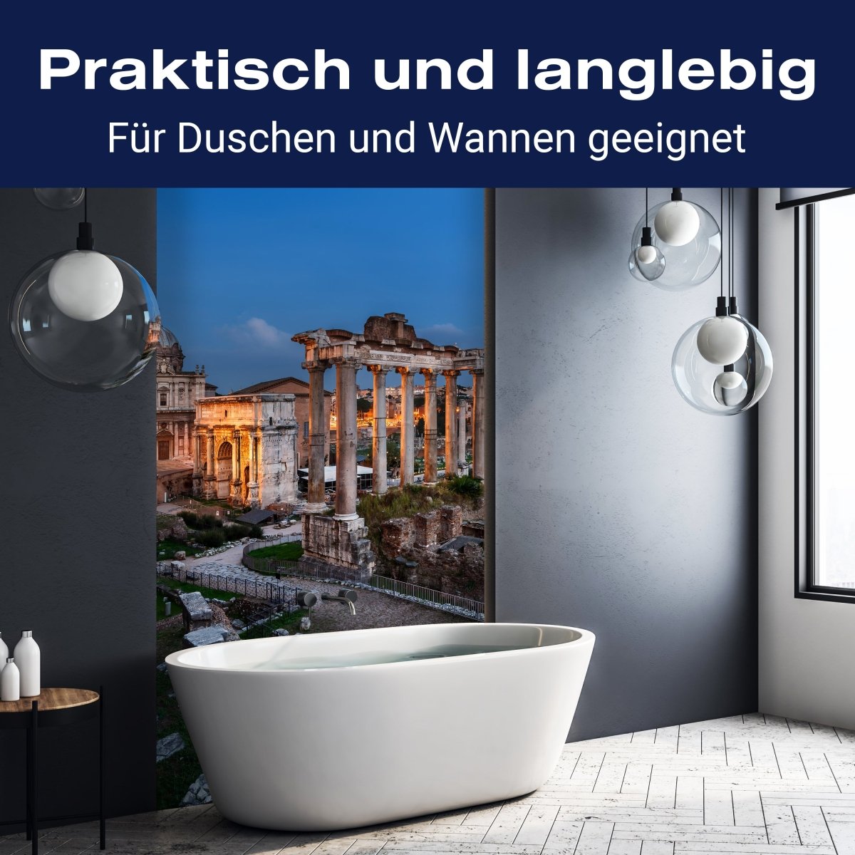 Duschwand Panorama des römischen Forums M1056 entdecken - Bild 3 Duschwand Panorama des römischen Forums M1056 entdecken - Bild 3