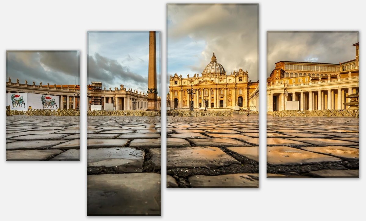 Leinwandbild Mehrteiler Petersplatz, Vatikanstadt M1057 Leinwandbild Mehrteiler Petersplatz, Vatikanstadt M1057