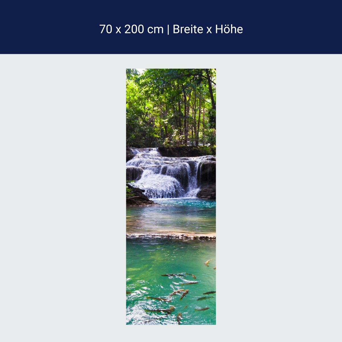 Duschwand Erawan Wasserfall, Thailand M1059 Duschwand Erawan Wasserfall, Thailand M1059