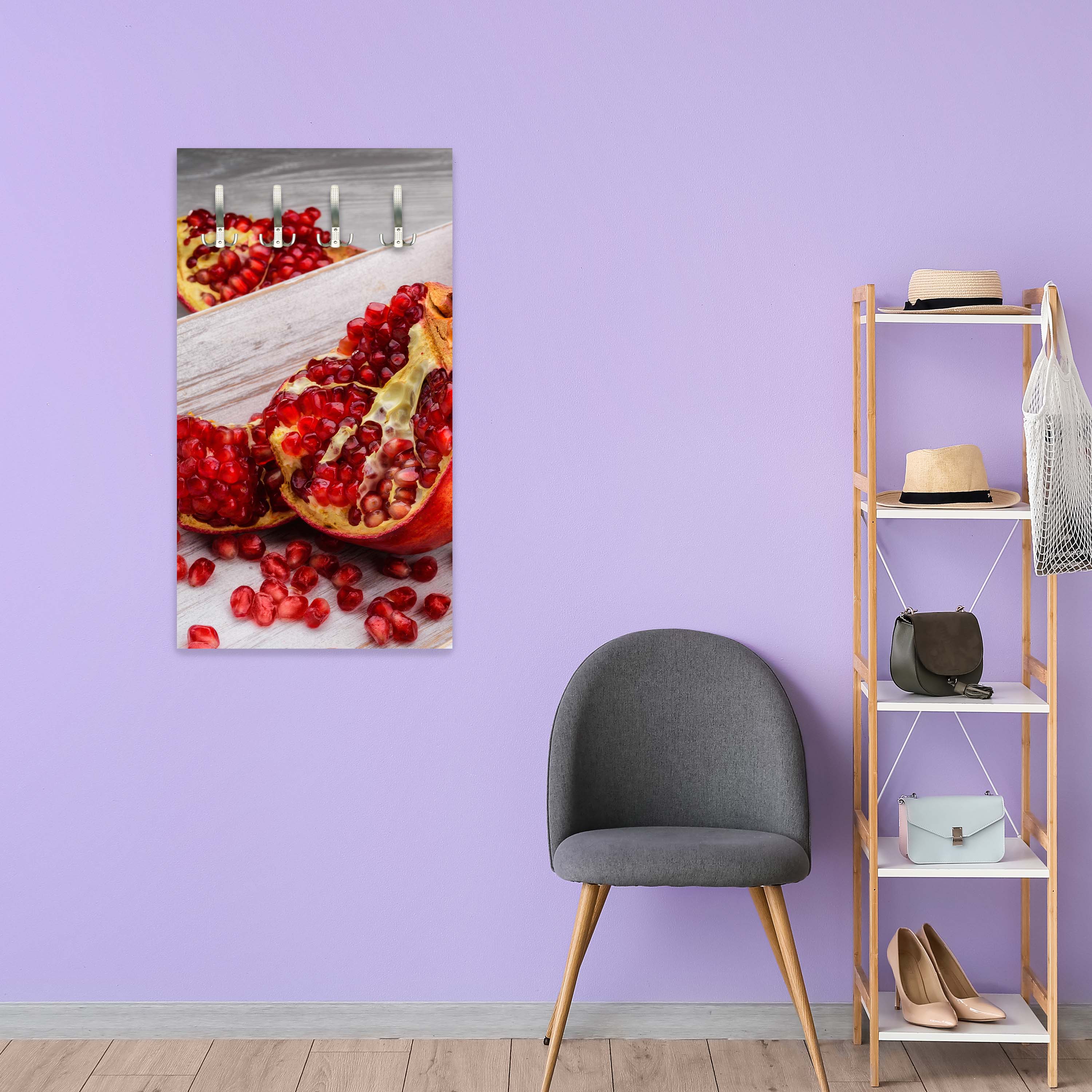 Garderobe Rote Granatapfelfrüchte M1063 entdecken - Bild 2 Garderobe Rote Granatapfelfrüchte M1063 entdecken - Bild 2