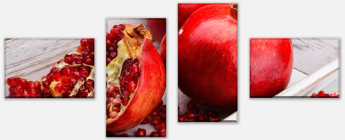 Leinwandbild Mehrteiler Rote Granatapfelfrüchte M1063 Leinwandbild Mehrteiler Rote Granatapfelfrüchte M1063
