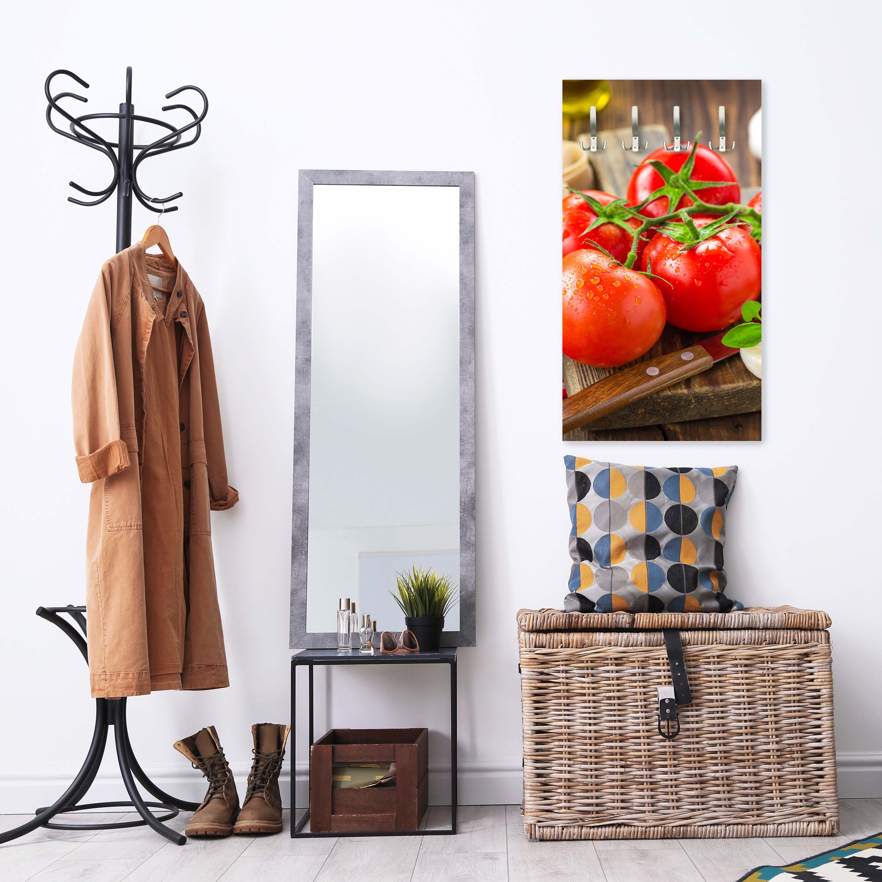 Garderobe Tomaten und Nudeln M1064 entdecken - Bild 2 Garderobe Tomaten und Nudeln M1064 entdecken - Bild 2