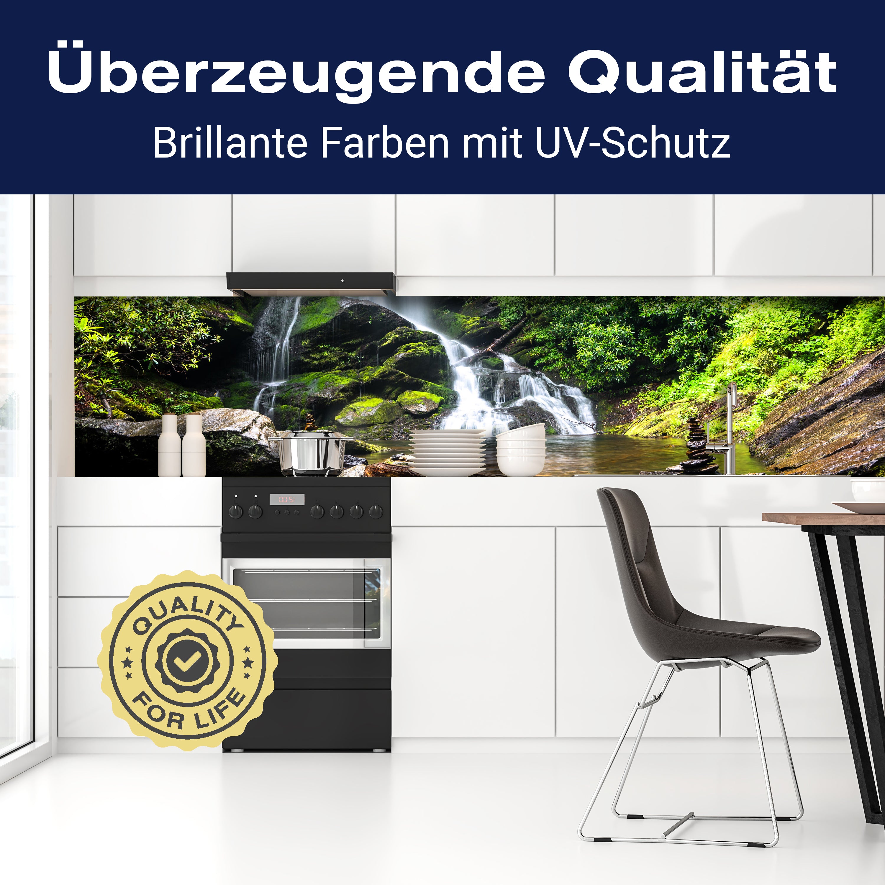 Küchenrückwand Naturwasserfall M1066 entdecken - Bild 2 Küchenrückwand Naturwasserfall M1066 entdecken - Bild 2