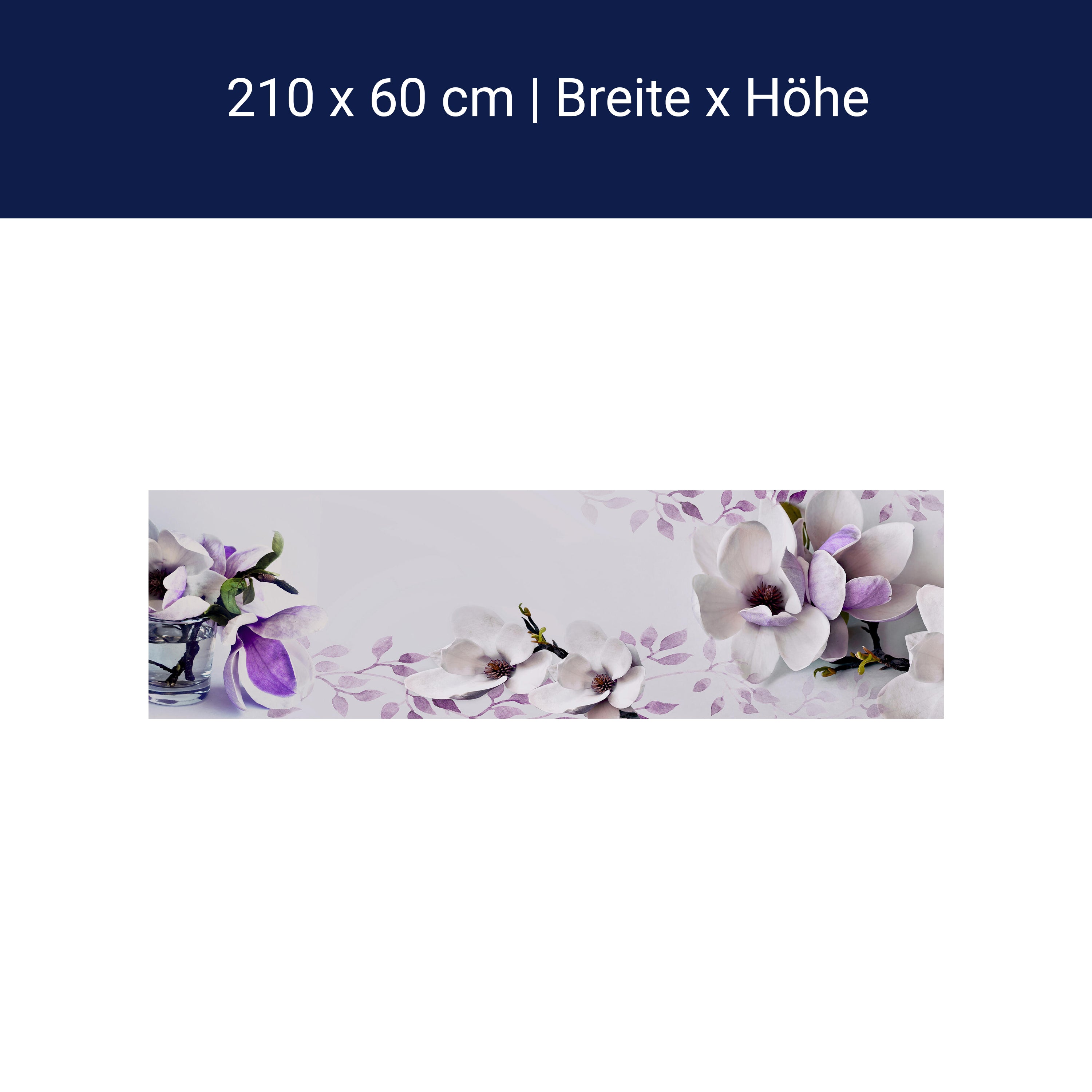 Küchenrückwand Blumen Violett Glas M1069 Küchenrückwand Blumen Violett Glas M1069