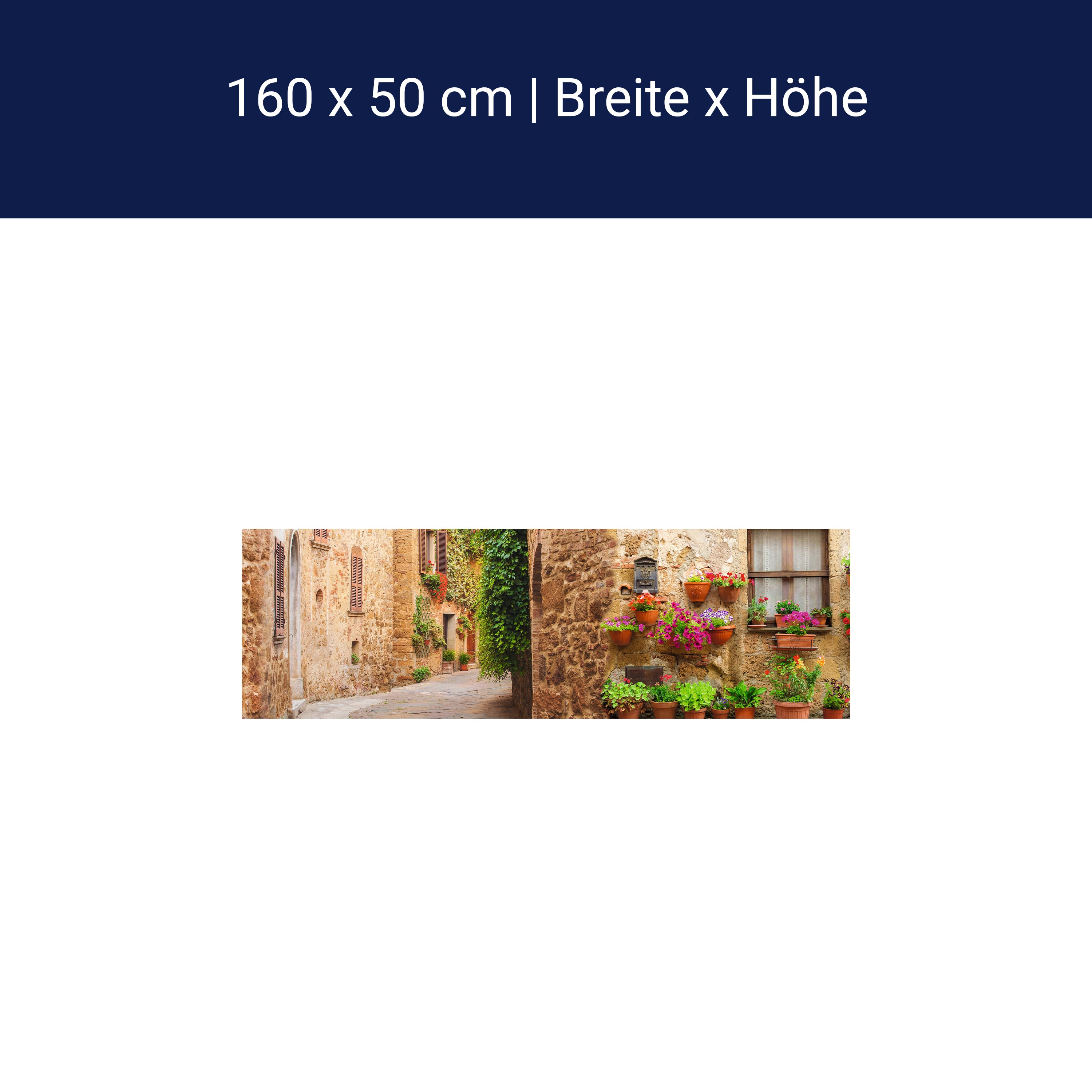 Küchenrückwand Straße Dorf Töpfe Pflanzen Blumen M1074 Küchenrückwand Straße Dorf Töpfe Pflanzen Blumen M1074