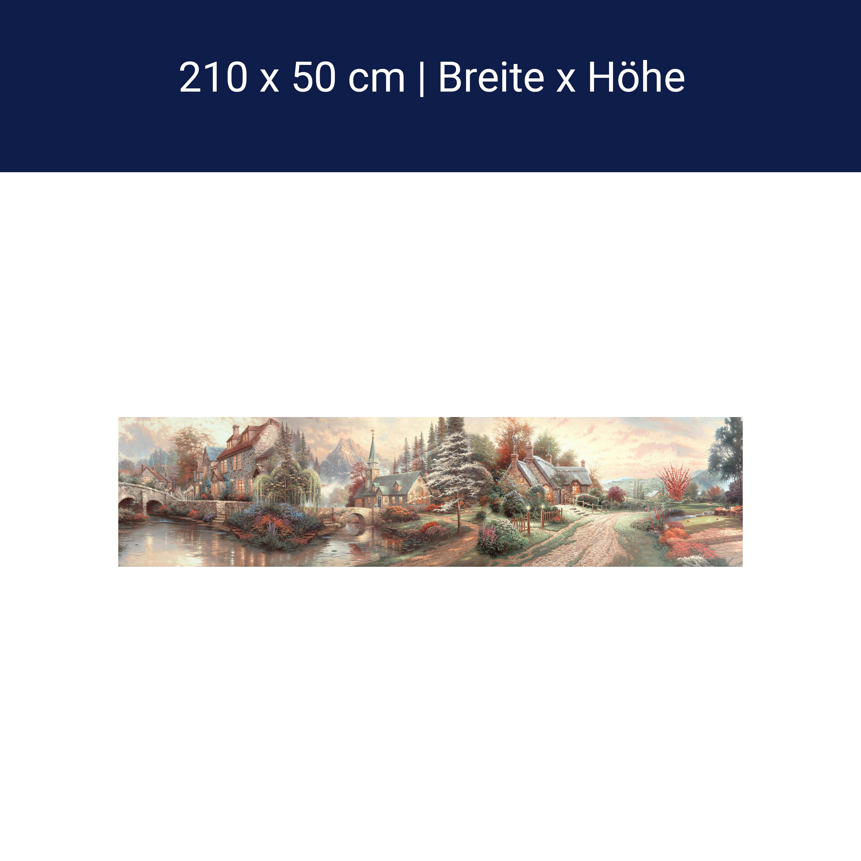 Küchenrückwand Stadt Kirche fluss Brücke Bergen wald M1076 Küchenrückwand Stadt Kirche fluss Brücke Bergen wald M1076